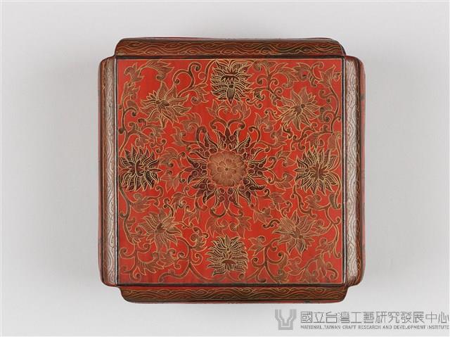 倭角方形漆盒藏品圖，第7張