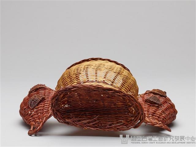 竹編染色雙魚容器藏品圖，第7張