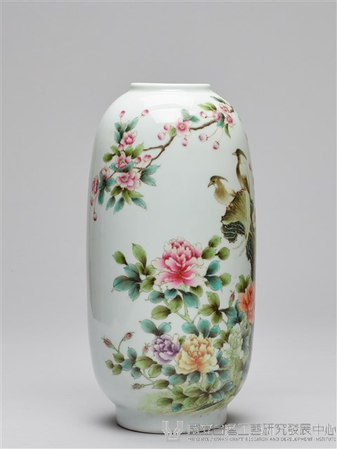 琺瑯彩花鳥紋燈籠瓶藏品圖，第5張