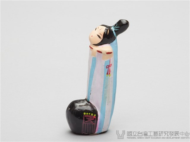 泥人張泥偶(一盒八個)-長笛女藏品圖，第5張