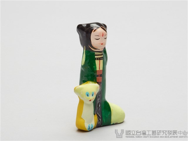 泥人張泥偶(一盒八個)-少女與愛犬藏品圖，第5張