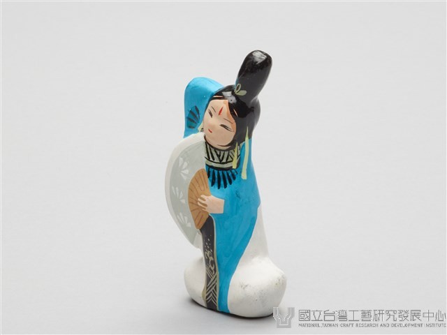 泥人張泥偶(一盒八個)-執扇仕女藏品圖，第5張