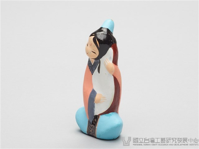 泥人張泥偶(一盒八個)-彈琵琶仕女藏品圖，第5張
