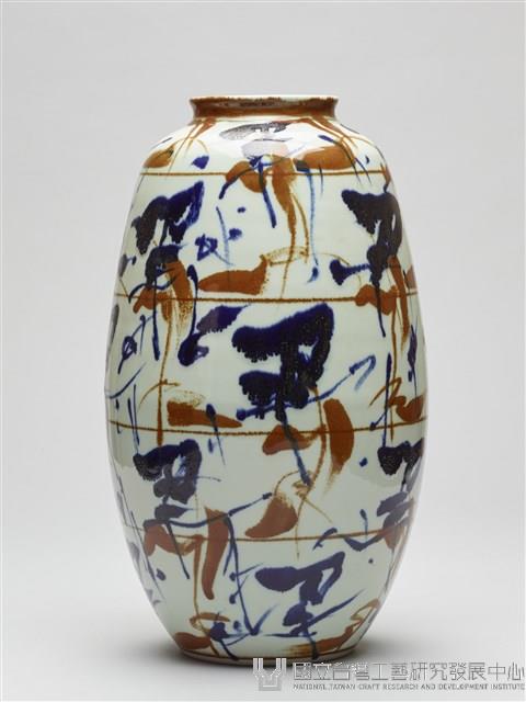 青花褐釉簡筆彩繪瓶藏品圖，第4張
