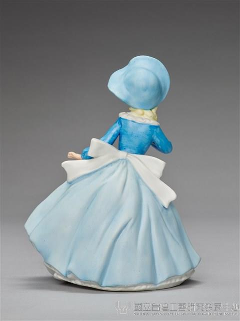 蓬蓬裙戴帽少女/淺藍服藏品圖，第5張