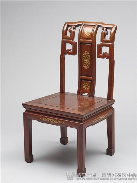 鑲龍吐珠鏍鈿古董家具-椅子（無扶手）藏品圖，第1張