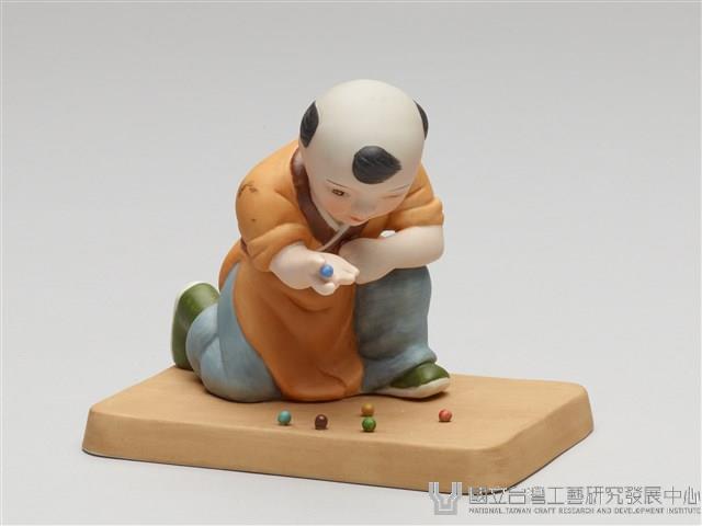 嬰戲陶偶(六之六)玩彈珠藏品圖，第5張