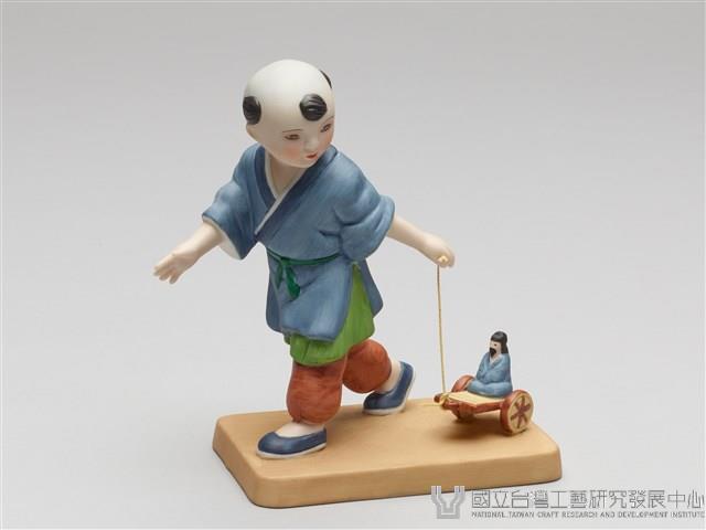 嬰戲陶偶(六之二)拉孔明車藏品圖，第5張