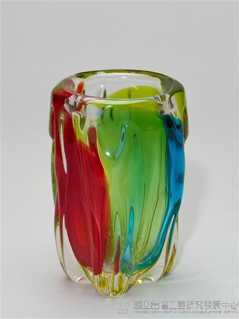 七彩琉璃花瓶藏品圖，第5張