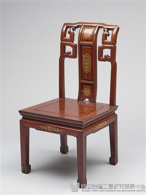 鑲龍吐珠鏍鈿古董家具-椅子（無扶手）藏品圖，第1張