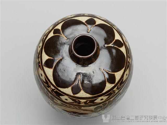 仿磁州窯黑釉剔刻花梅瓶藏品圖，第6張
