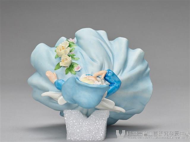 蓬蓬裙戴帽少女/淺藍服藏品圖，第7張