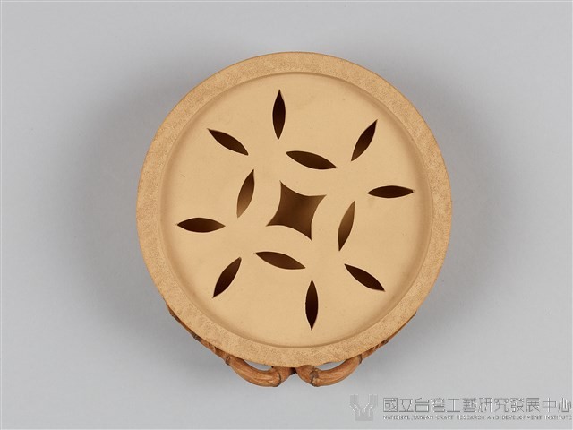 宜興陶仿竹茶具組-茶盤藏品圖，第7張