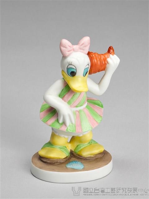 復古迪士尼 海灘上的黛西鴨和大貝殼藏品圖，第1張