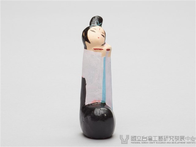 泥人張泥偶(一盒八個)-長笛女藏品圖，第1張