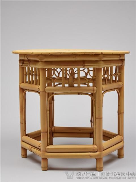 竹製六角桌藏品圖，第2張