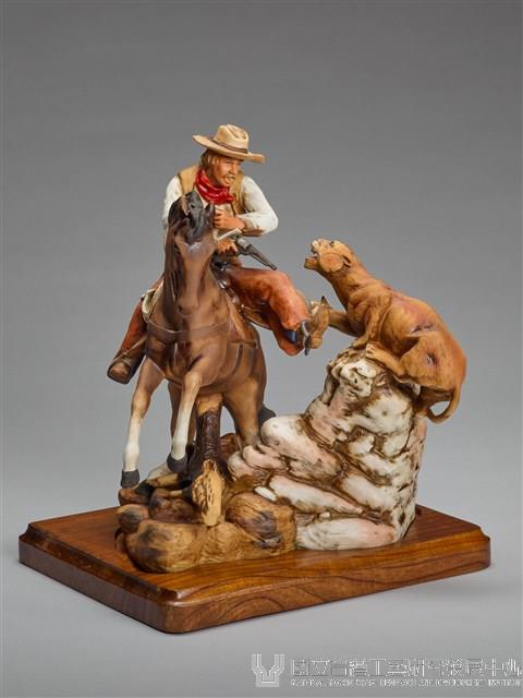 酒瓶系列：牛仔騎馬/山獅藏品圖，第1張