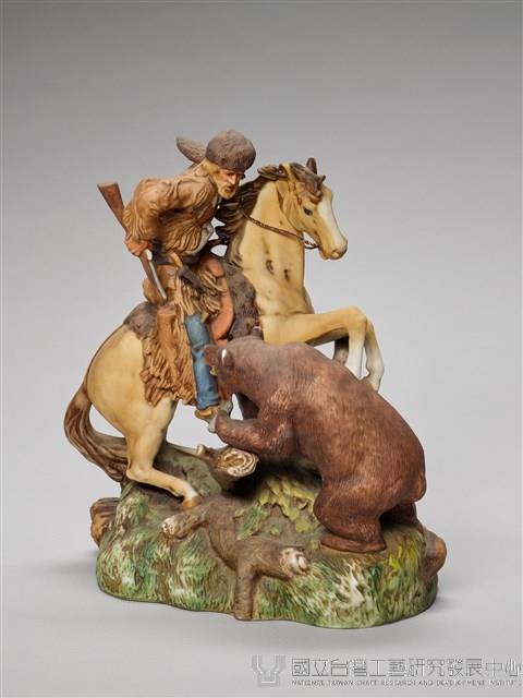 獵人騎馬獵熊藏品圖，第1張