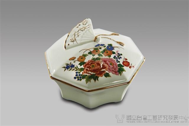 八角牡丹盒藏品圖，第1張