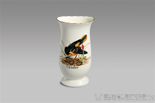 月份鳥系列花瓶/October藏品圖，第1張