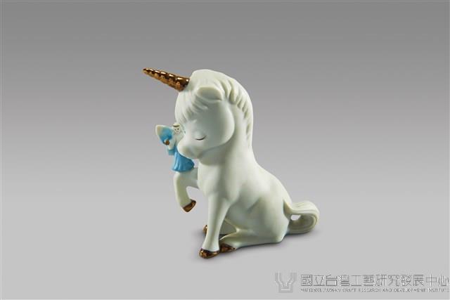 獨角獸系列：單腳舉獨角獸/藍天使付藏品圖，第1張