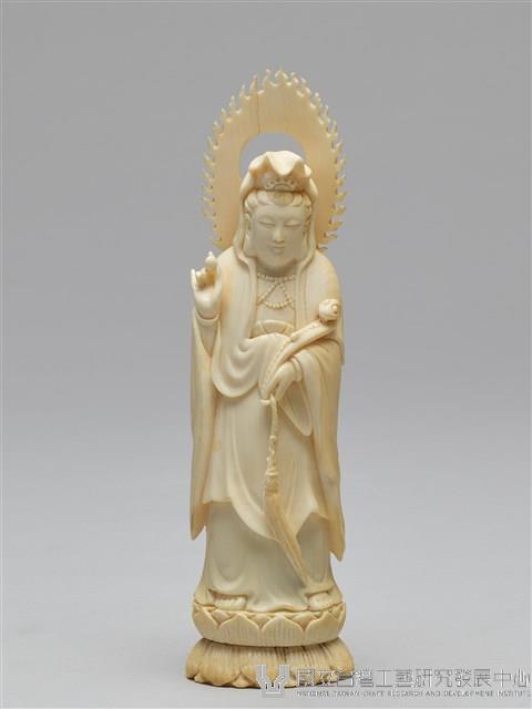 觀世音菩薩象牙雕刻藏品圖，第1張