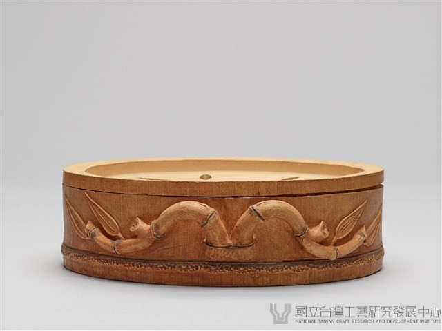 宜興陶仿竹茶具組-茶盤藏品圖，第2張