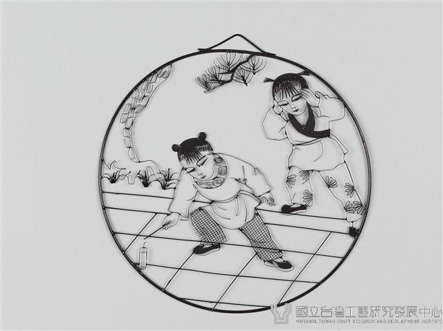 人物(四幅)-玩炮竹藏品圖，第2張