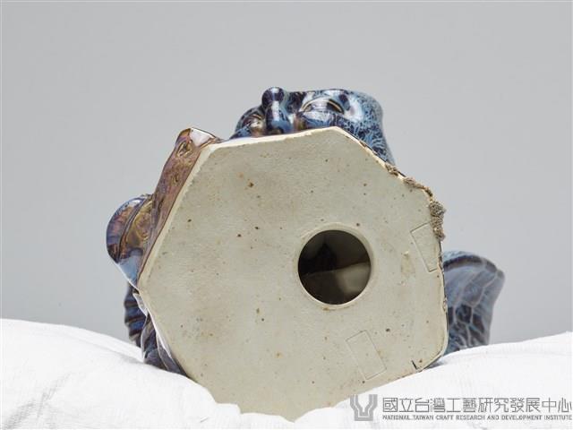 鈞釉貓頭鷹塑像藏品圖，第8張