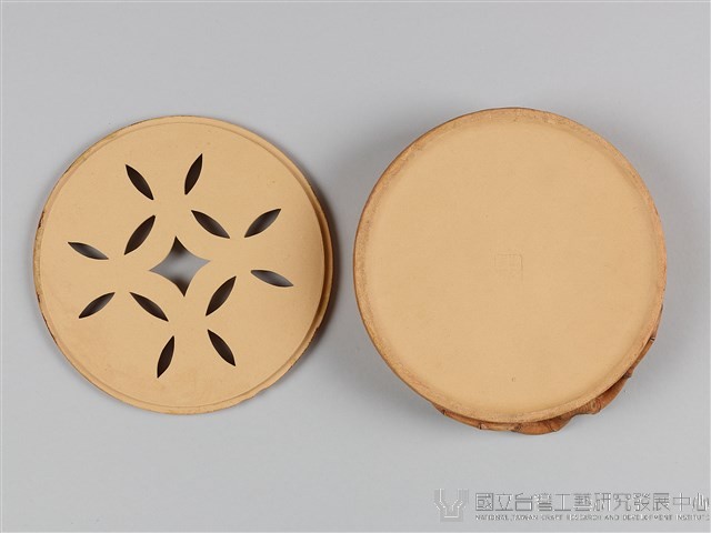 宜興陶仿竹茶具組-茶盤藏品圖，第9張