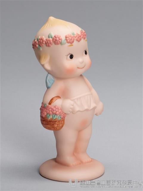戴花圈的丘比娃娃藏品圖，第1張