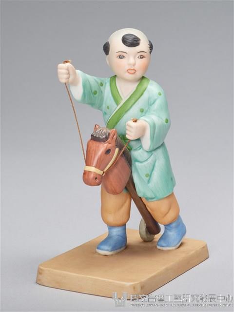 中國嬰戲圖/騎木馬藏品圖，第1張