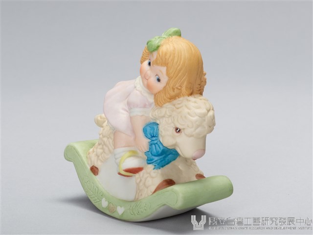 Dolly Dingle女孩騎綿羊玩具藏品圖，第1張