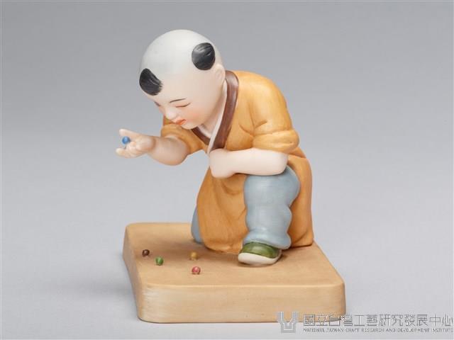 中國嬰戲圖/玩彈珠藏品圖，第1張