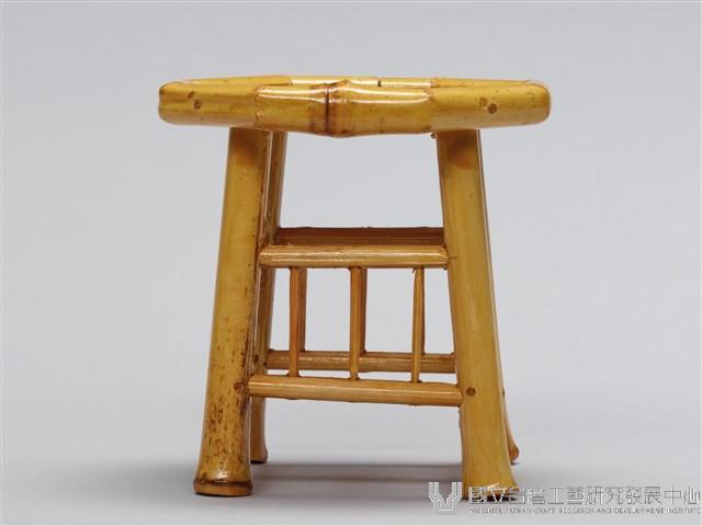 迷你竹家具－八角桌椅-八角高桌藏品圖，第1張