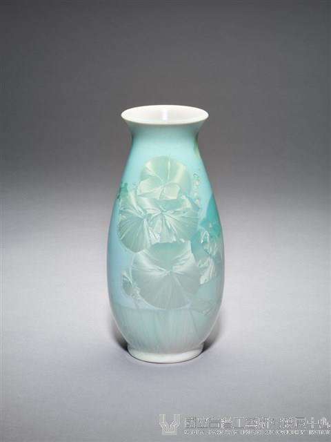 結晶釉魚簍瓶藏品圖，第1張