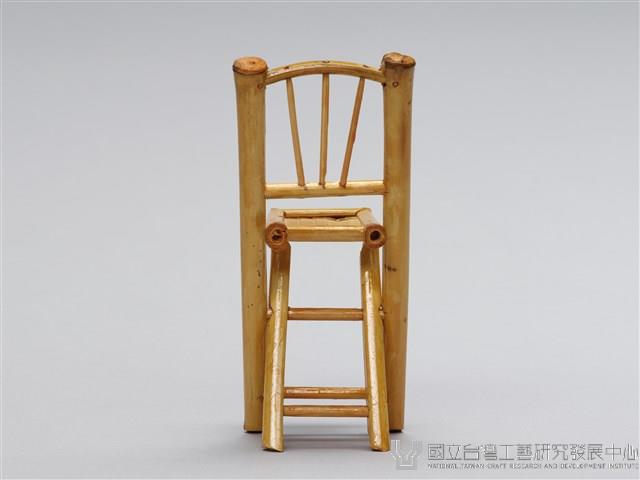 迷你竹家具－餐桌椅-折合椅藏品圖，第3張