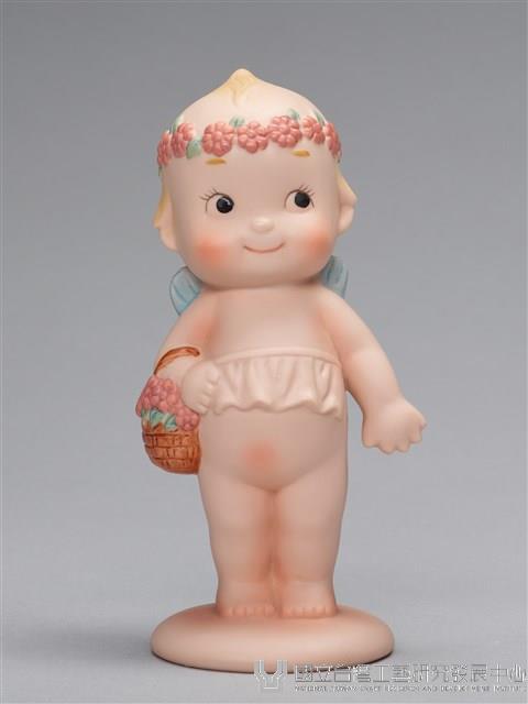 戴花圈的丘比娃娃藏品圖，第3張