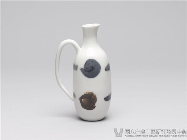 酒具組-黑釉點彩溫酒壺藏品圖，第3張