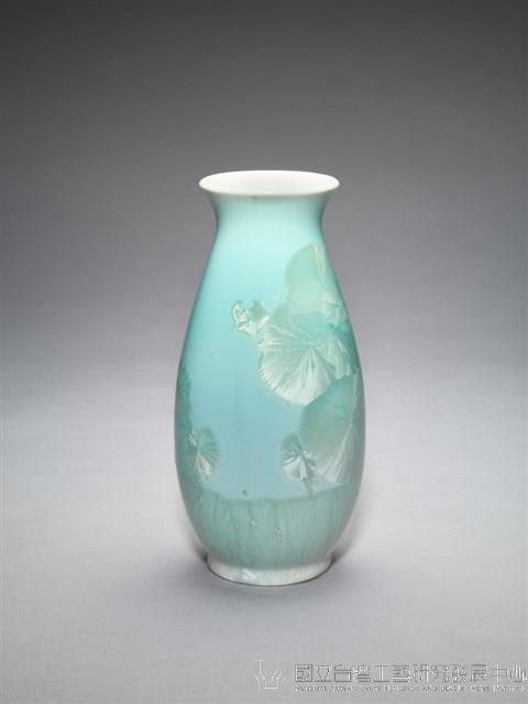 結晶釉魚簍瓶藏品圖，第3張