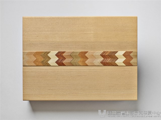 全桐拼木文具盒藏品圖，第3張
