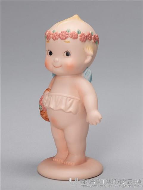 戴花圈的丘比娃娃藏品圖，第2張