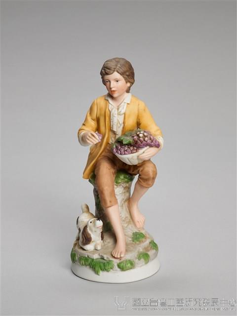 鄉村男孩與寵物狗藏品圖，第2張