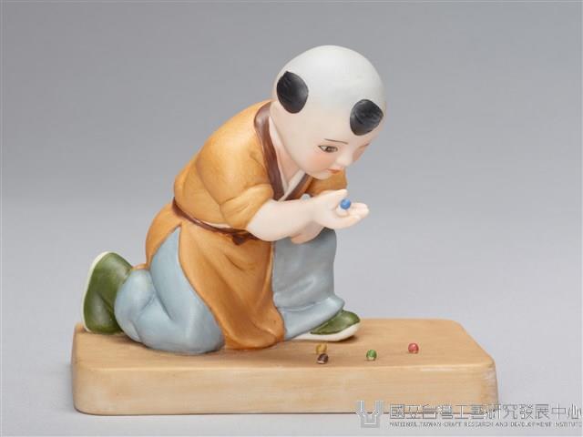 中國嬰戲圖/玩彈珠藏品圖，第2張