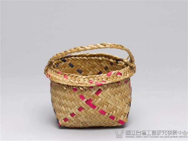 藺草提籃-圓型提籃(有色、小)藏品圖，第5張