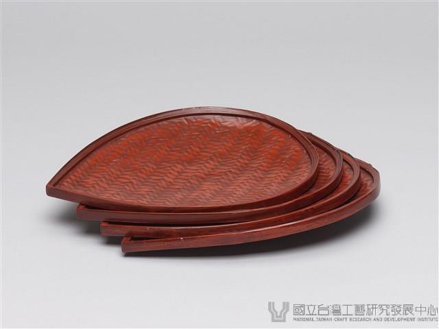 葉紋形漆盤藏品圖，第6張