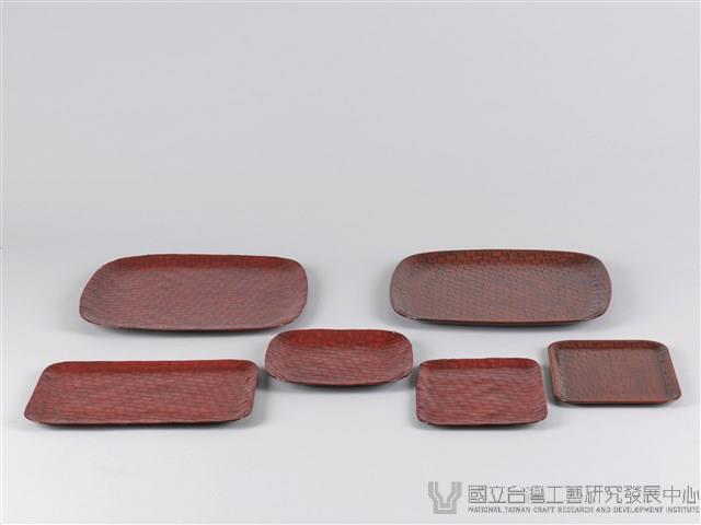 籃胎漆盤藏品圖，第1張