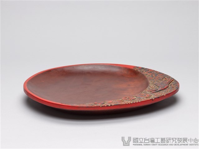 木雕漆盤藏品圖，第2張