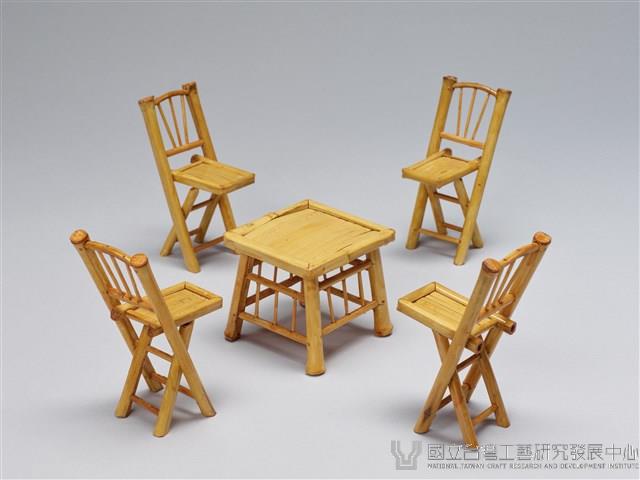 迷你竹家具－餐桌椅藏品圖，第1張