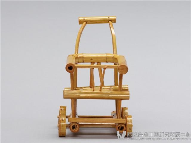 迷你竹家具－兒童車椅(有輪子)藏品圖，第1張